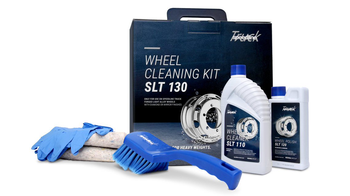 Cleaning equipment for forged alloy truck wheels